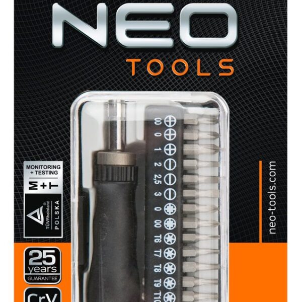Neo Tools 04-228 Насадки прецизiйнi з тримачем, набiр 17 шт.