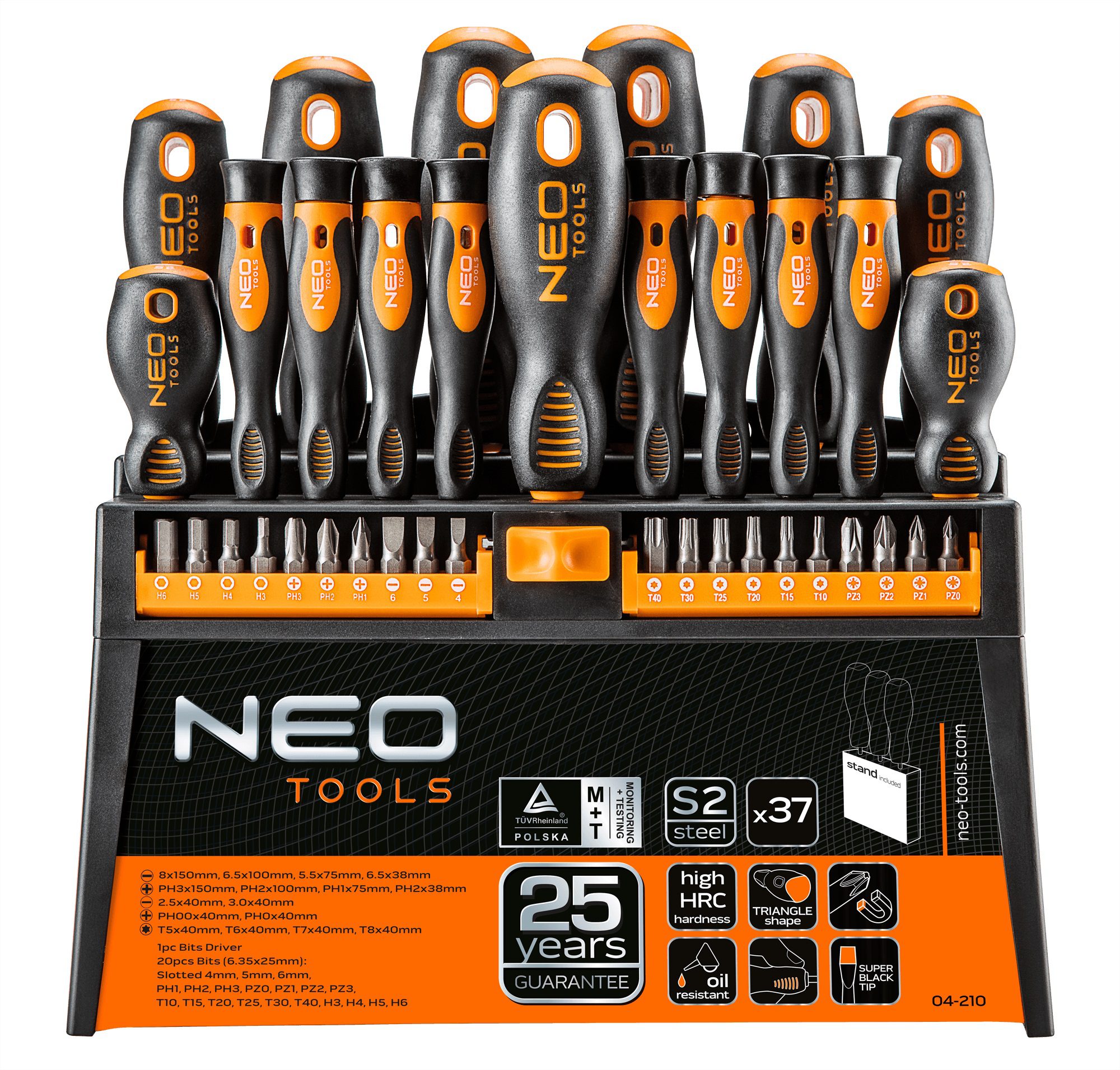 Neo Tools 04-210 Набiр вiкруток i насадок, 37 шт. Neo Tools 04-210 Набiр вiкруток i насадок, 37 шт.