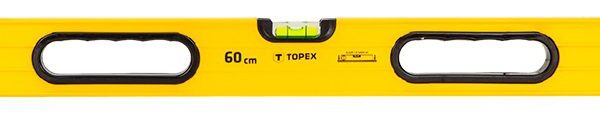 Topex 29C602 Рiвень алюмiнiєвий, тип 600, 60 см, 3 вiчка