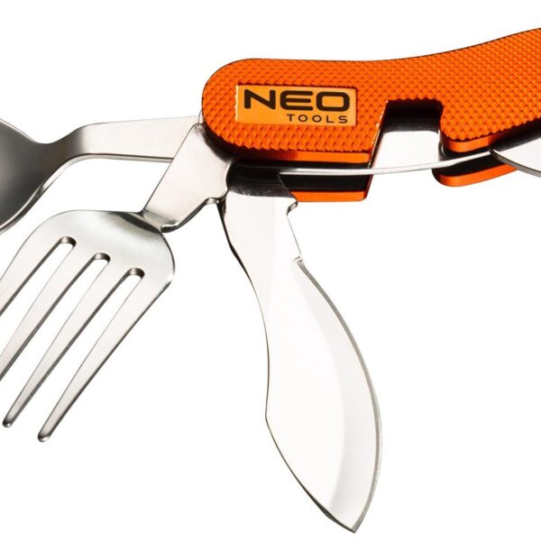 Neo Tools Ніж складаний, туристичний з виделкою та ложкою