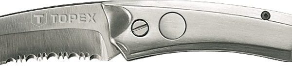 Topex Ніж складаний, фіксатор, лезо 80 мм, тримач металевий, 205 мм