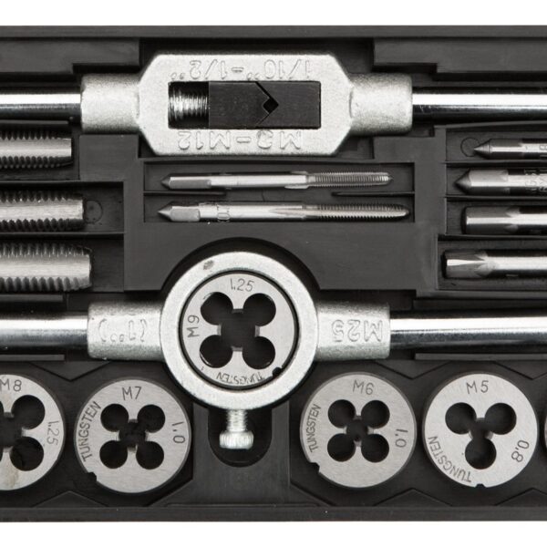 Topex 14A425 Плашки та мiтчики, M3 - M12, набiр 20 шт.*1 уп.