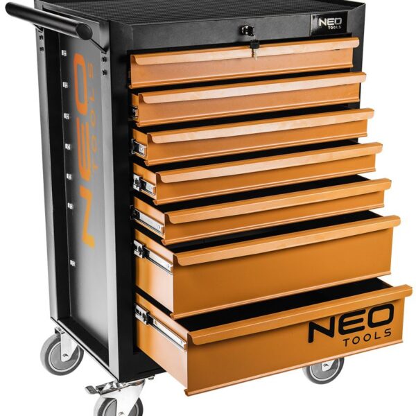 Neo Tools 84-222 Тележка для инструмента, 7 ящиков, 680x460x1030мм, грузоподъемность 280 кг, стальной корпус