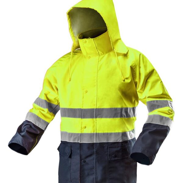 Куртка робоча Visibility, підвищеної видимості, матеріал Oxford 300D, жовта, розмір XXXL