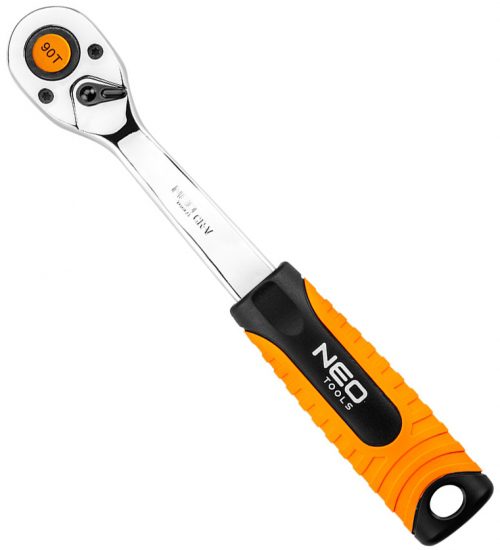 Neo Tools Ключ трещоточный 1/4", 90 зубцов