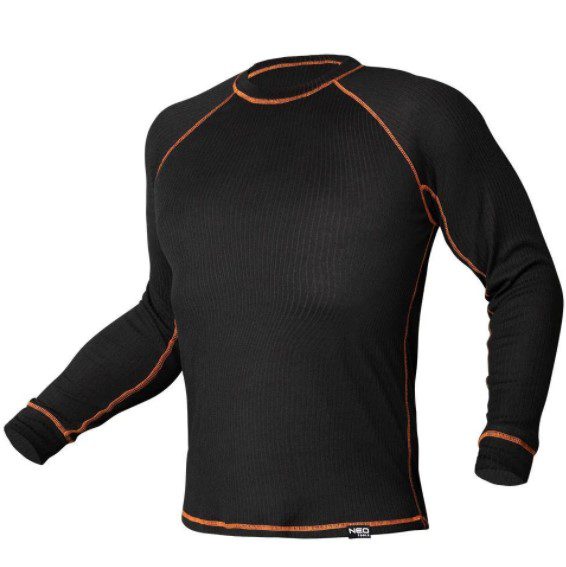 Футболка термоактивна Basic, чорна, розмір L-XL