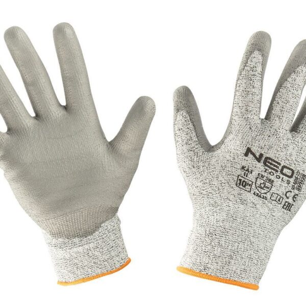 Neo Tools 97-609-10 Рукавички з поліуретановим покриттям, проти порізів, р. 10