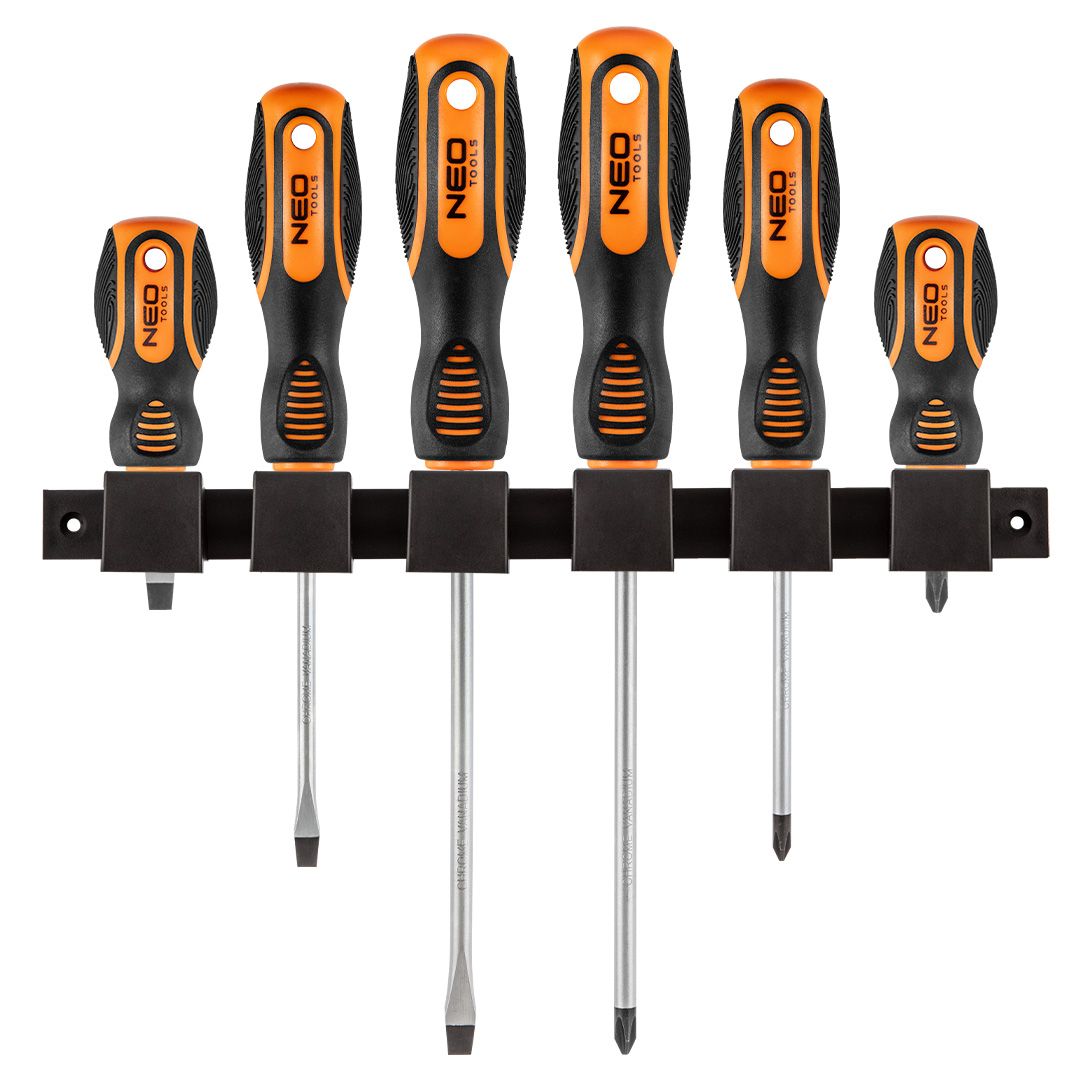 Neo Tools Викрутки набір 6шт, SL,PH, сталь CrV Neo Tools Викрутки набір 6шт, SL,PH, сталь CrV