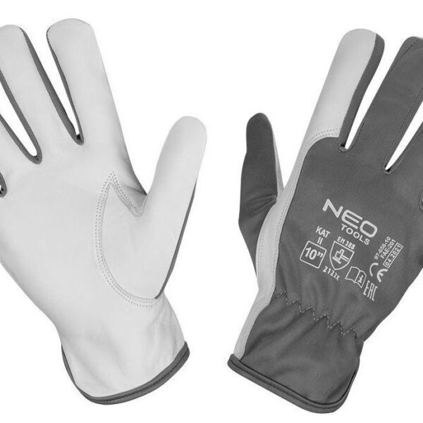 Neo Tools Рукавички робочі , з козиної шкіри, розмір 10