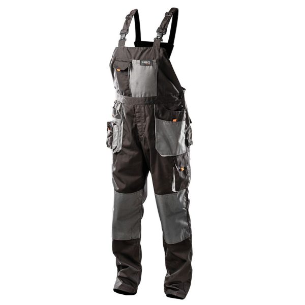 Напівкомбінезон робочий HD, тканина Oxford, потрійний шов, сірий, XXL