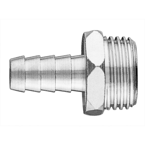 Штуцер для шланга 10 мм, с резьбой M 1/2"