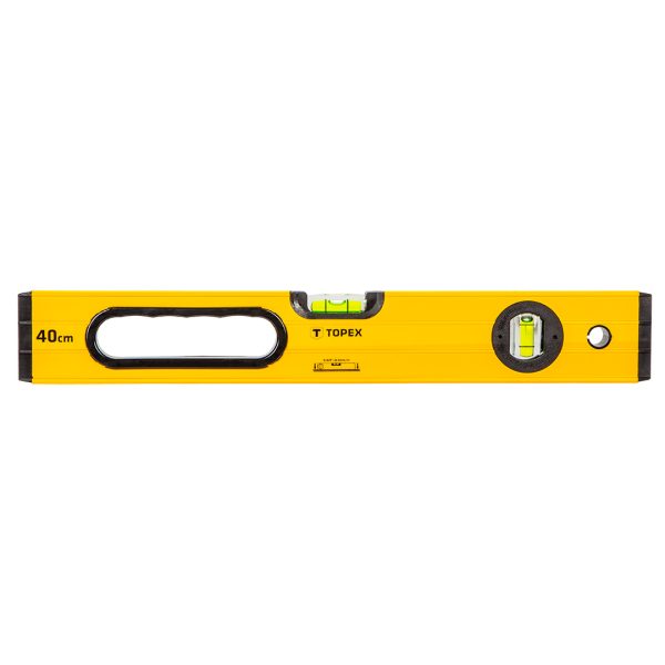 Рівень алюмінієвий, тип 600, 40 см, 2 вічка