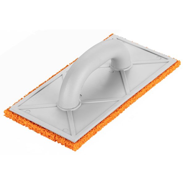 Тертка з гумовою губкою 8 мм, 280 x 140 мм, ручка з пластику