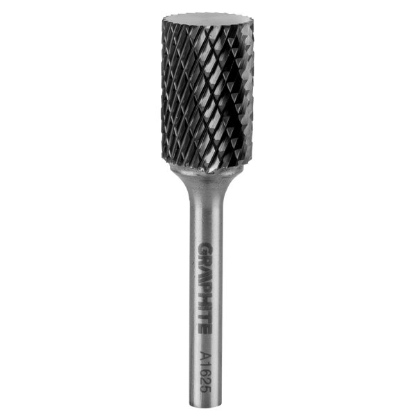 Фреза тип A 16×25 мм, циліндрична, хвостовик 6×45 мм — Graphite (55H355)