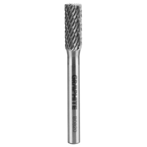 Фреза тип B 8×20 мм, з лезами зверху, хвостовик 6×45 мм — Graphite (55H356)