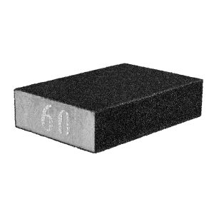 Губка наждачна, 70 x 25 x 100 мм, K60