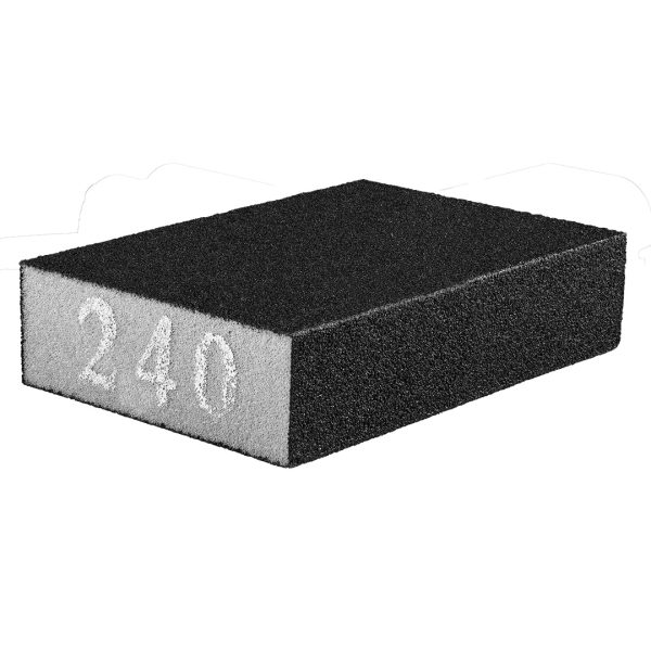 Губка наждачна, 70 x 25 x 100 мм, K240