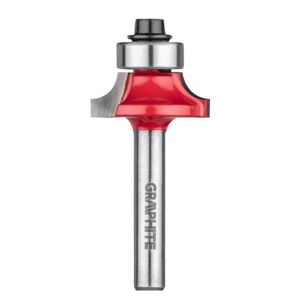 Фреза фасонна заокруглювальна з підшипником 22,5×9 мм / хвостовик 6 мм — Graphite (56H222)