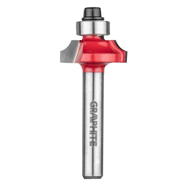 Фреза фасонна заокруглювальна з підшипником 19×6,5 мм / хвостовик 6 мм — Graphite (56H224)