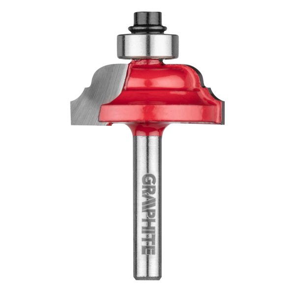 Фреза фасонна декоративна з підшипником 31,7×12,7 мм / хвостовик 6 мм — Graphite (56H230)