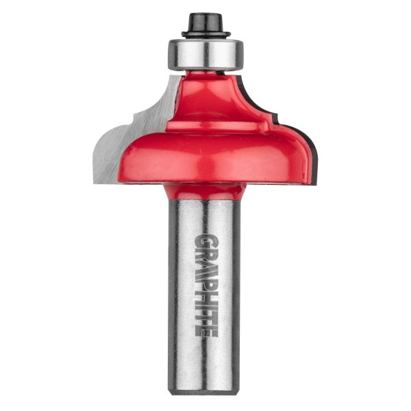 Фреза фасонна декоративна з підшипником 38,4×17,5 мм / хвостовик 12 мм — Graphite (56H236)