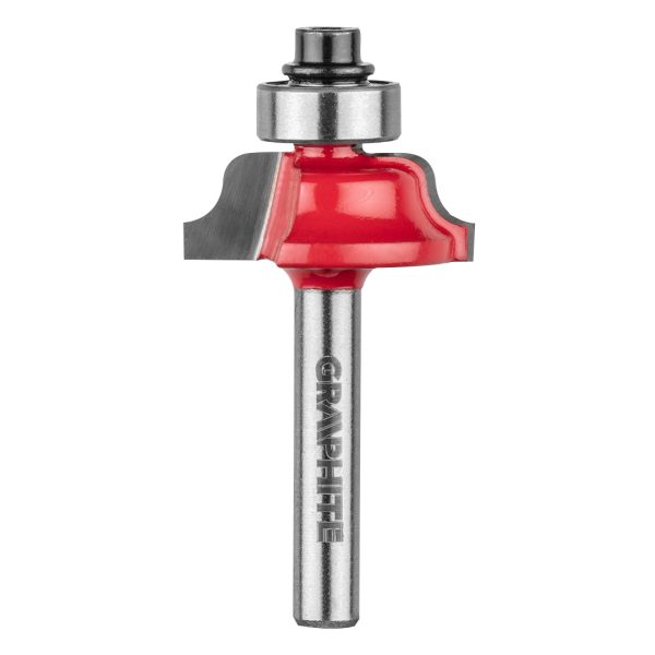 Фреза фасонна декоративна з підшипником 25,7×9,7 мм / хвостовик 6 мм — Graphite (56H237)