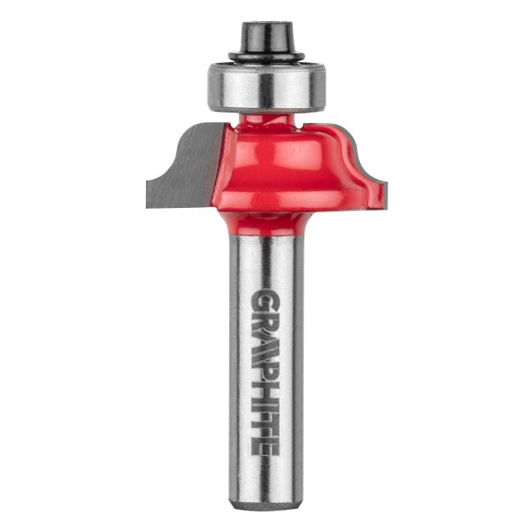 Фреза фасонна декоративна з підшипником 25,7×9,7 мм / хвостовик 8 мм — Graphite (56H238)