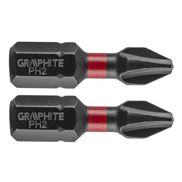 Ударний біт PH2×25 мм / 2 шт — Graphite (56H501)