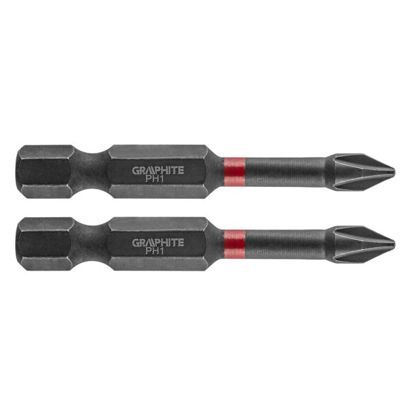 Ударний біт PH1×50 мм / 2 шт — Graphite (56H518)