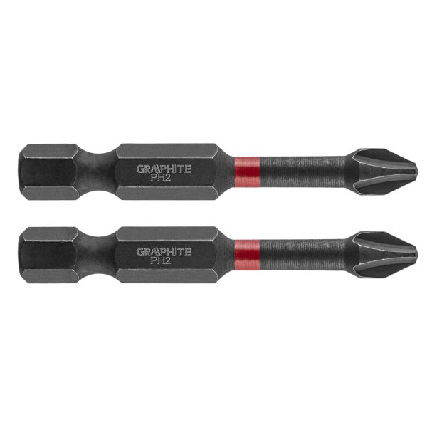 Ударний біт PH2×50 мм / 2 шт — Graphite (56H519)