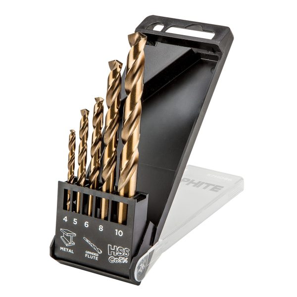 Свердла HSS-Co по металу 4.0–10 мм / 5 шт — Graphite (57H086)