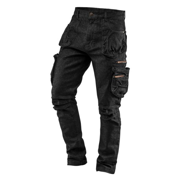 Робочі штани 5 кишень DENIM, чорні, розмір M