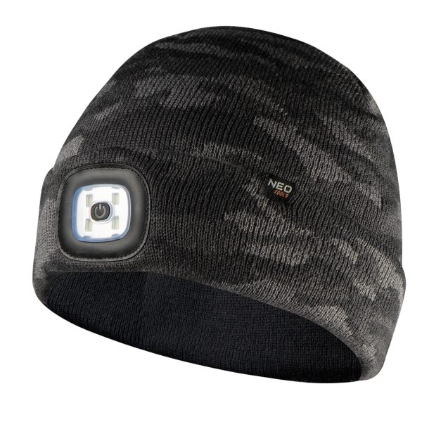 Шапка з ліхтариком, двошарова, CAMO URBAN