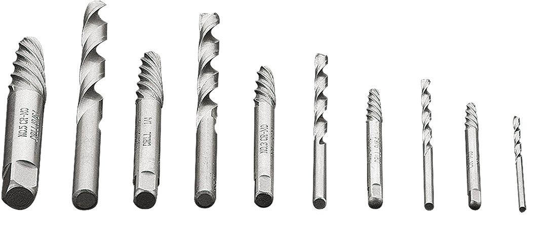 Neo Tools Екстрактори для зламаних гвинтів, набір 10шт, для гвинтів 2-7.5мм, CrMo, кейс Neo Tools Екстрактори для зламаних гвинтів, набір 10шт, для гвинтів 2-7.5мм, CrMo, кейс