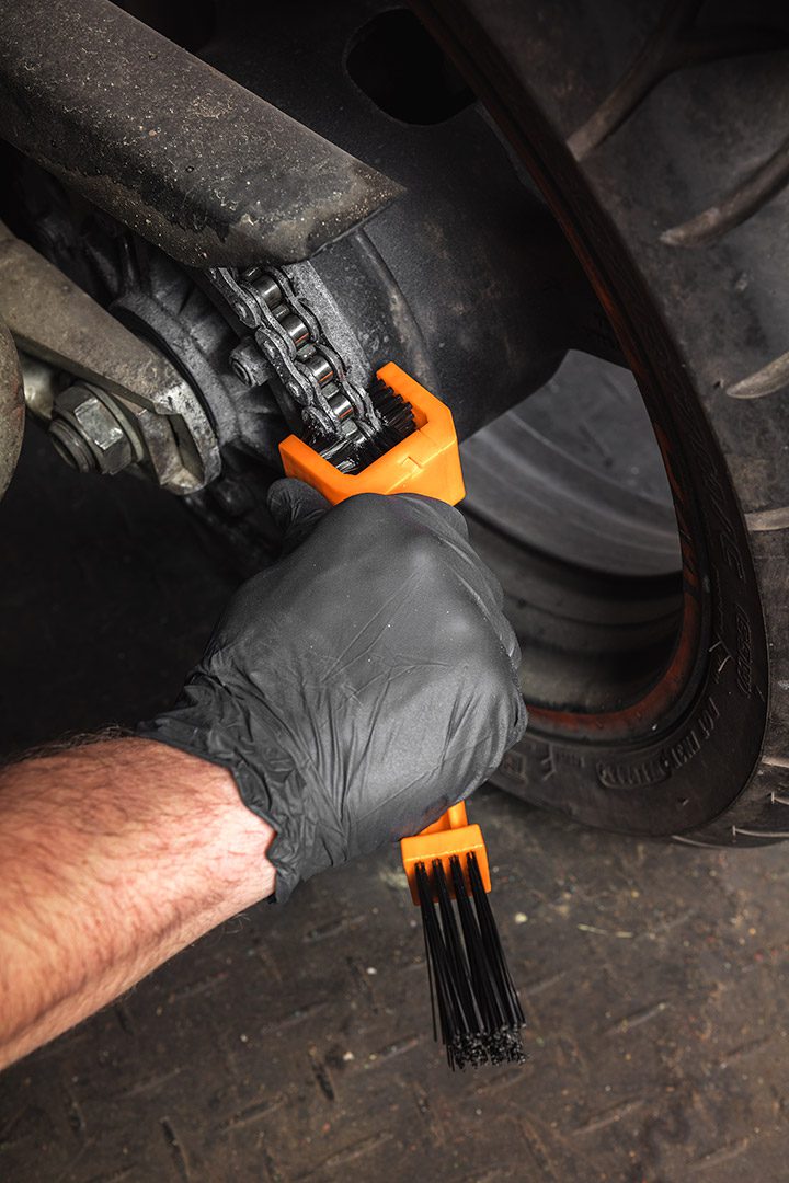 Нейлонова щітка для чищення ланцюга Нейлонова щітка для чищення ланцюга