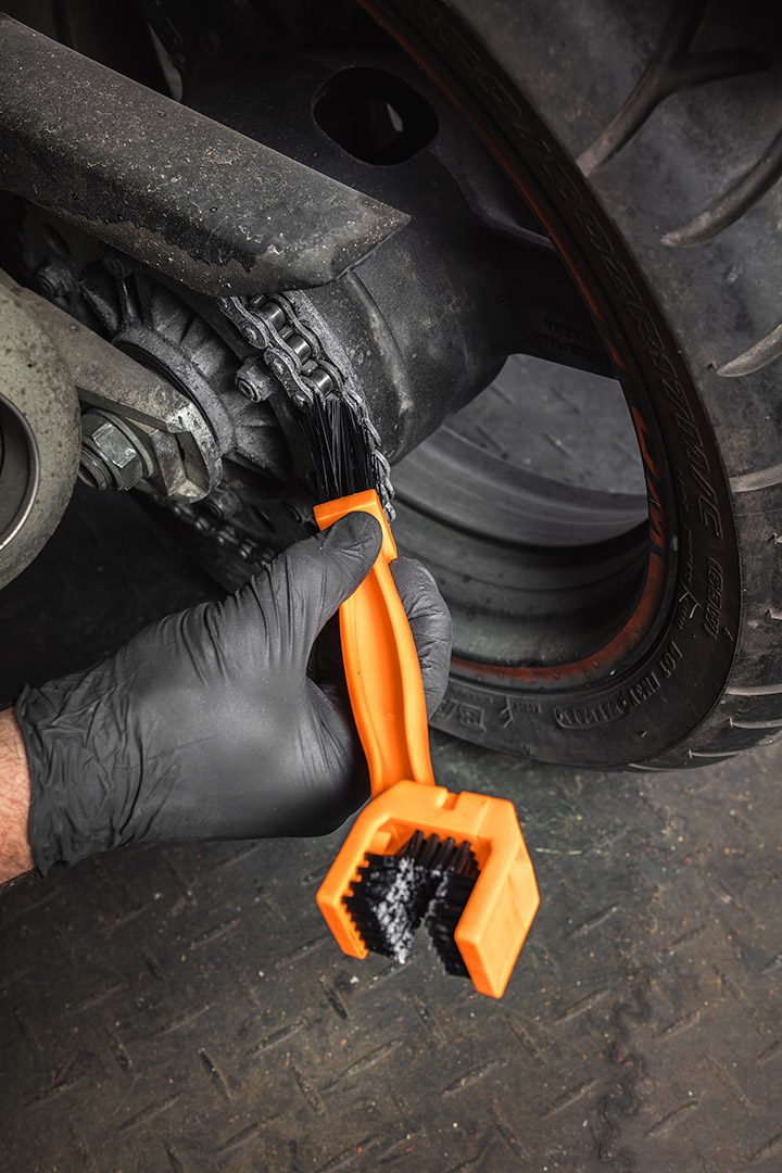 Нейлонова щітка для чищення ланцюга Нейлонова щітка для чищення ланцюга