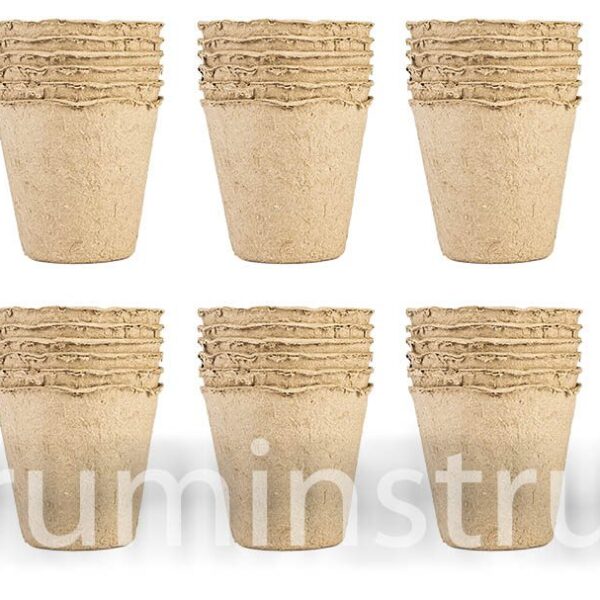 Горщики торф'яні для розсади малі: 8 x 8 x 7,8 см, 60 шт VERTO (15G463)