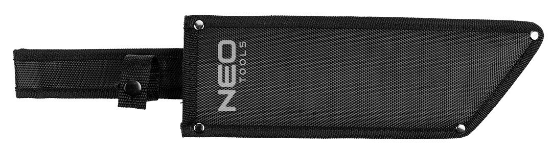 Neo Tools 63-117 Мачете Full Tang, 40см, лезо 25.5см, 3Cr13, ручка ABS+TPR, пила на обусі, нейлоновий чохол Neo Tools 63-117 Мачете Full Tang, 40см, лезо 25.5см, 3Cr13, ручка ABS+TPR, пила на обусі, нейлоновий чохол