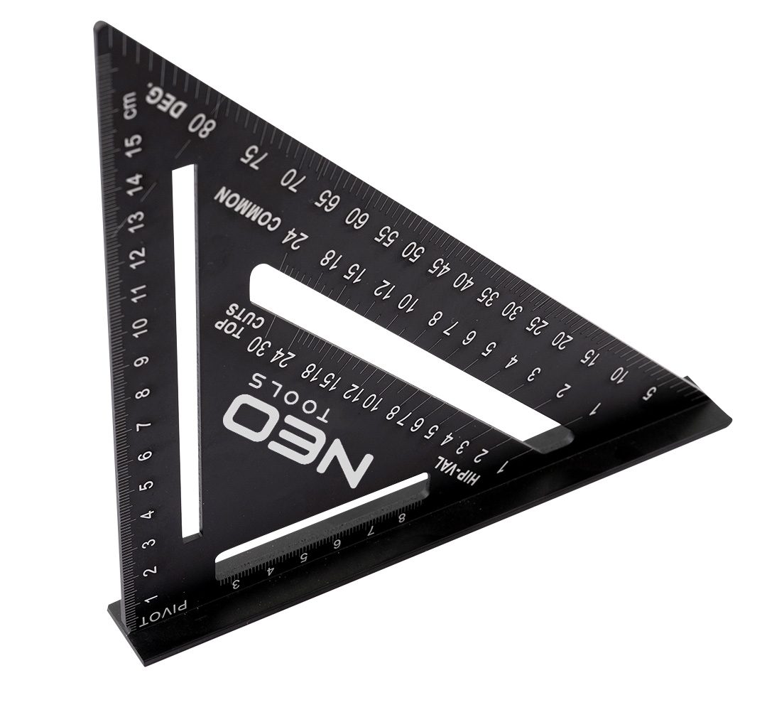 Neo Tools 72-102 Кутник, 15 см, 18.3x18.3x2.2 см, 45 і 90° Neo Tools 72-102 Кутник, 15 см, 18.3x18.3x2.2 см, 45 і 90°