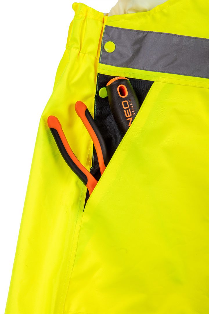 Напівкомбінезон робочий, сигнальний, водостійкий, жовтий, розмір L Напівкомбінезон робочий, сигнальний, водостійкий, жовтий, розмір L