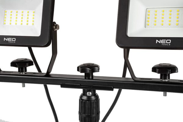 Подвійний прожектор 2x50W SMD LED 8500lm 230V на штативі 1,8 м