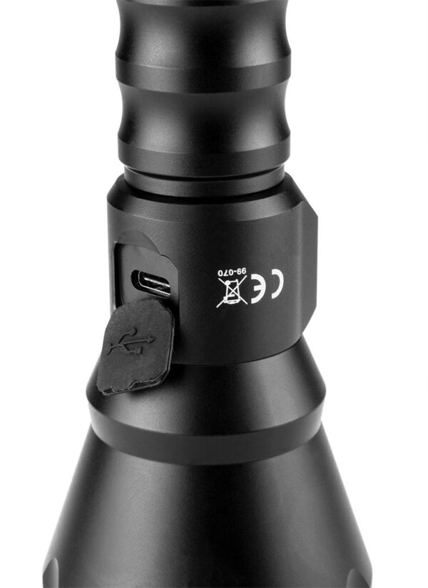 Ліхтар акумуляторний, алюмінієвий корпус USB C 500 lm Osram LED
