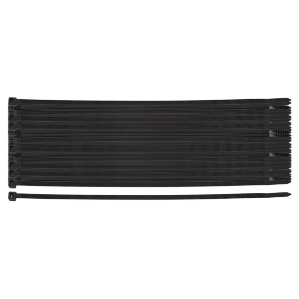 Стяжки кабельні EXTREME 4,8 × 200 мм, чорні, 100 шт.