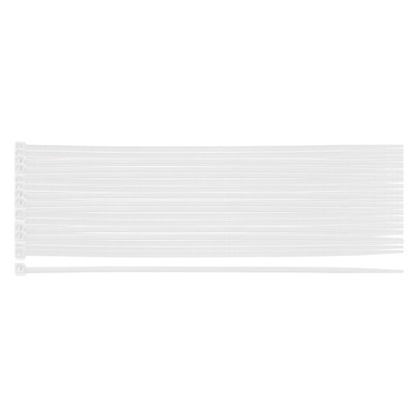 Стяжки кабельні EXTREME 2,5 × 150 мм, білі 100 шт.