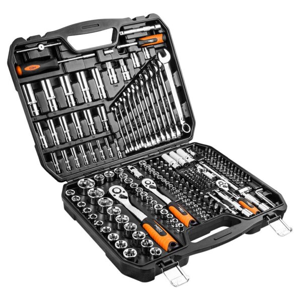 Головки змінні 219 шт., 1/2 ", 3/8", 1/4 ", CrV 08-671 TM Neo