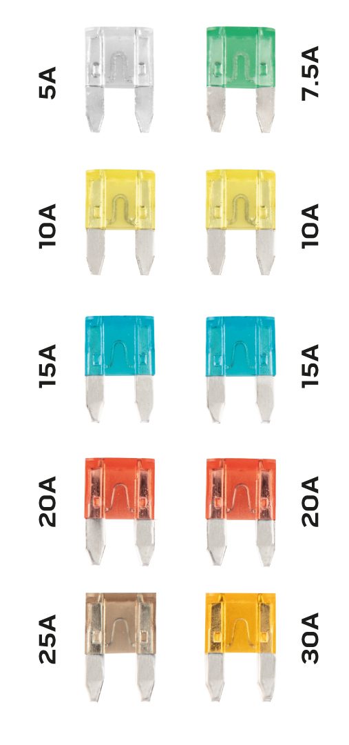 Набір запобіжників автомобільних, набір 10 шт. Набір запобіжників автомобільних, набір 10 шт.