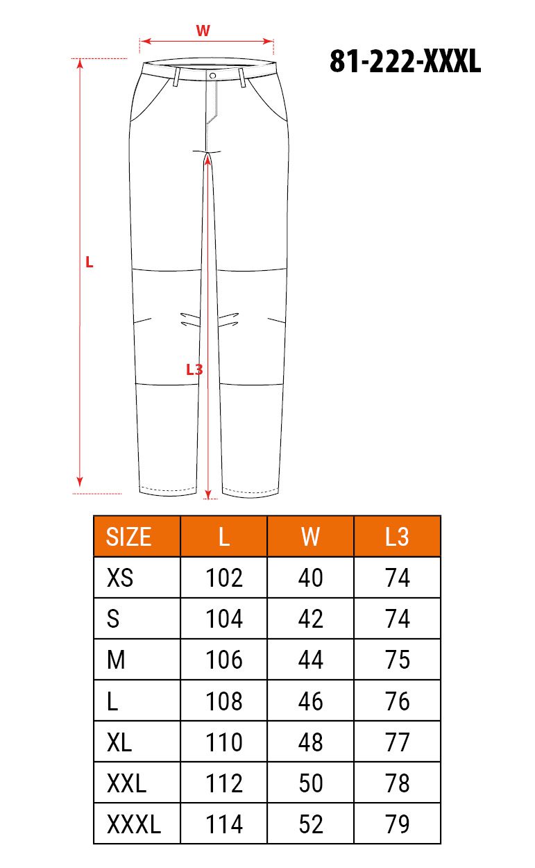 Штани робочі CAMO Olive, розмір XXXL, оливкові Штани робочі CAMO Olive, розмір XXXL, оливкові