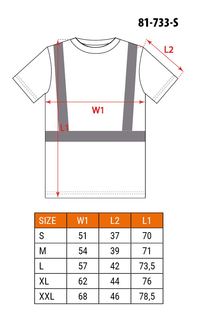 Футболка сигнальна, помаранчева, розмір S Футболка сигнальна, помаранчева, розмір S