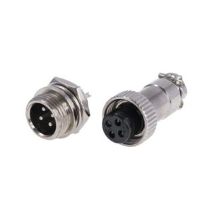 Конектор для світлодіодних стрічок OEM №18 4pin-4pin "мама" + "тато" метал