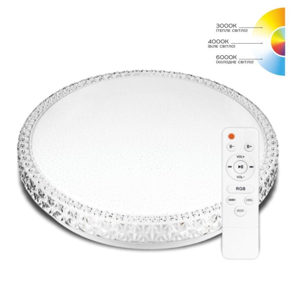 Світильник світлодіодний Biom SMART SML-R45-70-RGB 3000-6000K 70Вт с д/к